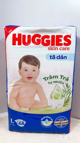  Tả Quần Huggies  Size L 68 Miếng Tràm Trà Tự Nhiên 