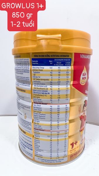  [DATE MỚI] Sữa Dielac Grow Plus 1+ 850g  (1-2 tuổi) 