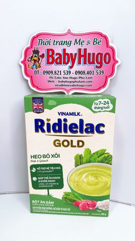  Bột ăn dặm Ridielac Gold Heo Bó Xôi HG 200g 