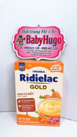  Bột Ăn Dặm Ridielac Gold Vị Heo Cà Rốt 200g 
