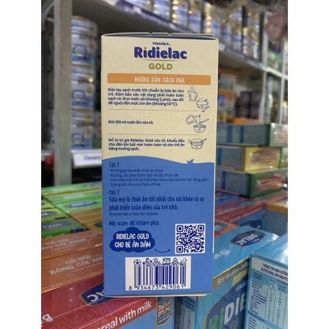  Bột ăn dặm Vinamilk Ridielac Gold 4 vị Mặn/Ngọt Cho Bé - Hộp giấy 200G 