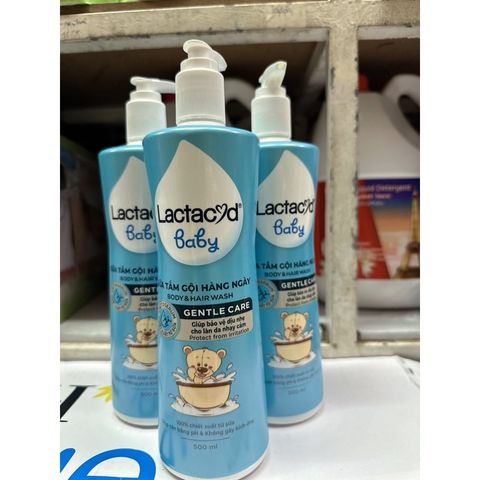 Sữa Tắm Gội Trẻ Em Lactacyd Milky chai 250 ml- Ngăn ngừa rôm xảy 