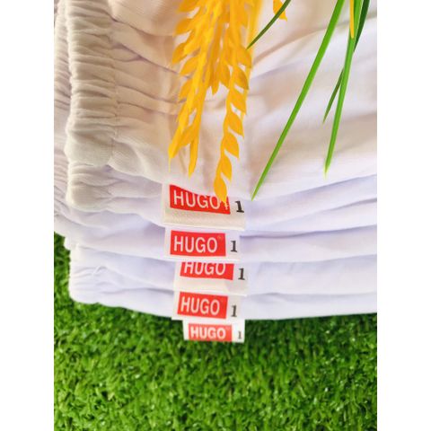  Set 5 Quần Dài HUGO Trắng Cho Bé (Từ sơ sinh đến 60 kg )-quần cotton trắng 