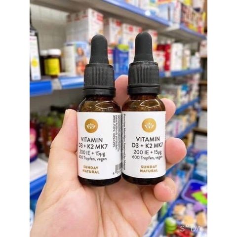  Vitamin D3 K2 MK7 Sunday Natural Đức 20ml 
