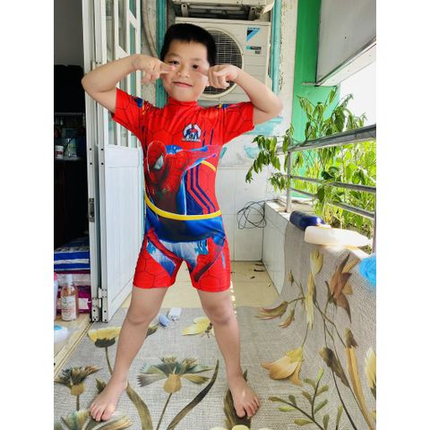  Đồ Bơi Bé Trai Liền Thân Tay Ngắn Bé từ 18-32kg 