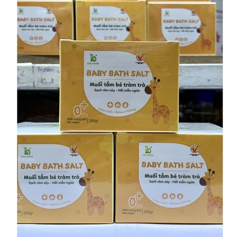  Muối Tắm Cho Bé Tràm Trà 200gr 