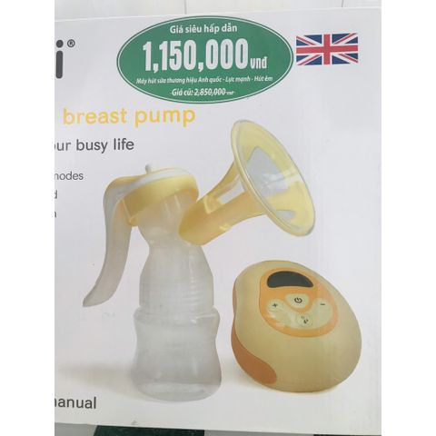  Máy hút sữa điện đơn 3 trong 1 Yoomi - Bảo hành 1 năm 