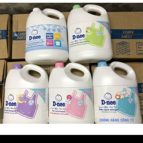  [NỘI ĐỊA THÁI Nước Giặt Xả DNEE Thái Lan Can 3000ml 