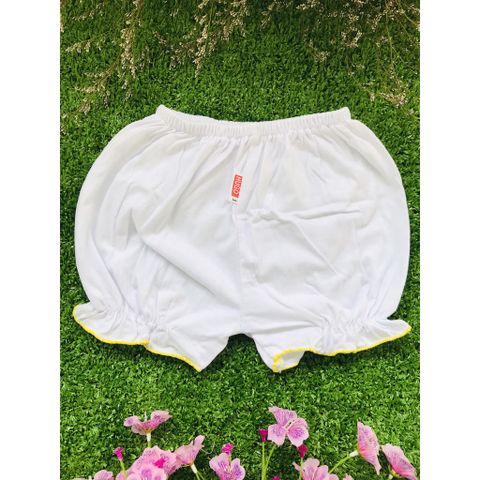  SET 5 QUẦN BÈO NGẮN HUGO CHO BÉ GÁI (Từ 3 đến 25kg)- Quần cotton trắng 