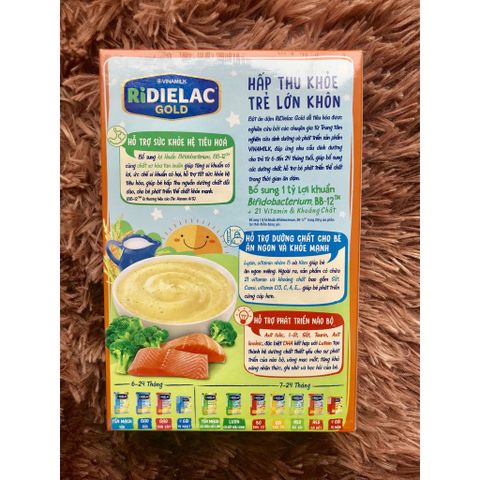  Bột Ăn Dặm Ridielac Gold Vị Heo Cà Rốt 200g 