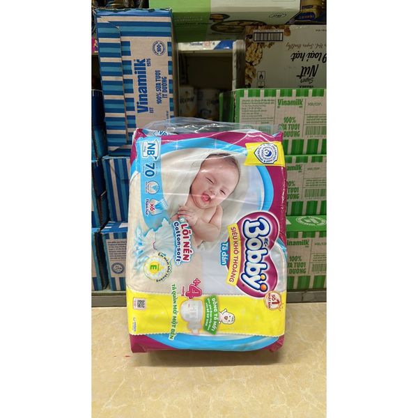  Tả Dán Sơ Sinh BOBBY Size Dưới 5KG 70 MIẾNG 