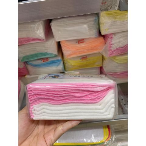  [Set 10 CÁI] Khăn Sữa Nhật Hàng 4 Lớp Loại 1 Mềm Mịn 