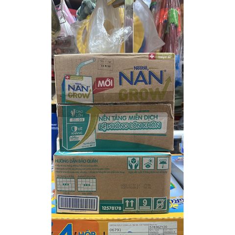  thùng sữa Nan Grow 180/110ml cho bé từ 1tuổi trở lên 