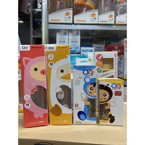  Bình sữa Agi Cổ Nhỏ  Bình 60ml - 140ml-250ml 