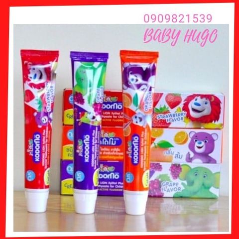  Kem đánh răng trẻ em Vị Trái Cây Không Cay KODOMO 40g Thái Lan 