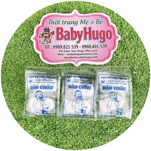  GÓI 50 GẠC RƠ LƯỠI BẢO CHÂU VỆ SINH RĂNG MIỆNG CHO BÉ 