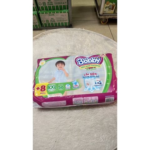  (tang 8 miếng) Tã quần BOBBY Size XXL 56 Miếng (12-25kg) 