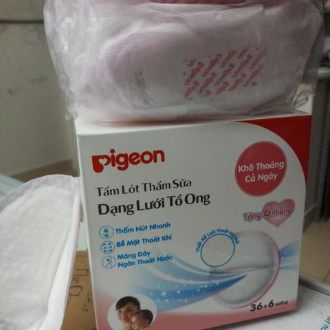  Miếng Lót Thấm Sữa Cho Mẹ Pigeon 3D Thế Hệ Mới (30 miếng) 