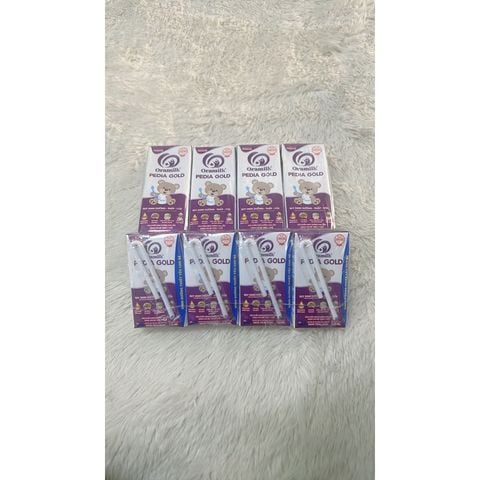  sữa pha sẳn oramilk pedia gold 180ml/110ml cho bé 1tuổi trở lên 