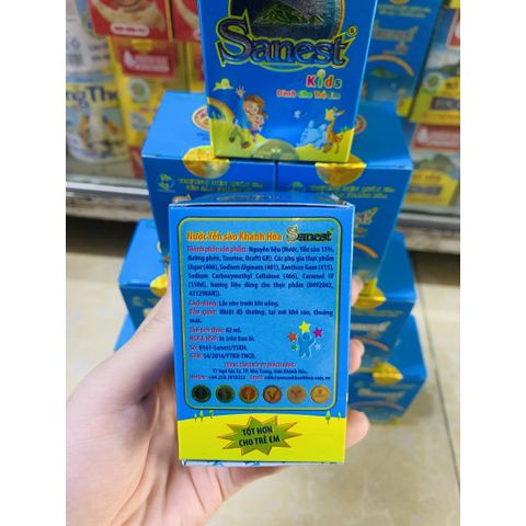  Hũ Yến Sào Khánh Hòa Sanest for Kids Lọ 62ml (Dành cho trẻ em) 