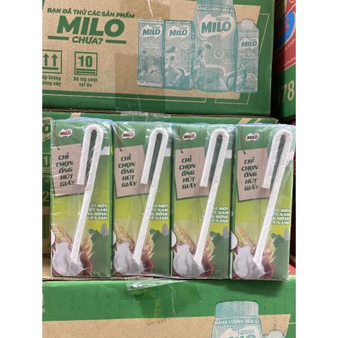  Lốc 4 hộp thức uống lúa mạch ít đường Milo Active Go 180ml 
