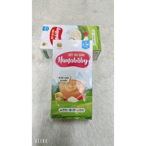  Bột ăn dặm Humababy đủ vị ngọt cho từ 6-36tháng 1hộp/10góix25g 