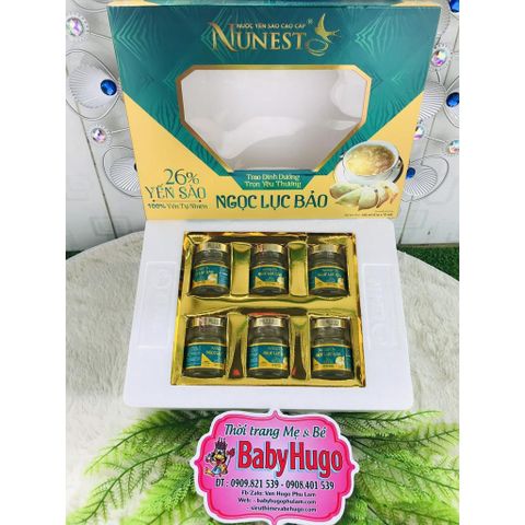  [MẪU MỚI] Yến sào NUNEST Cao Cấp Ngọc Lục Bảo Chiếm 26% Yến sào 