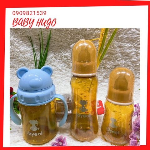 Bình Sữa i.byeol Cổ Hẹp 150ml/250ml Nhựa Kháng Khuần 99% 