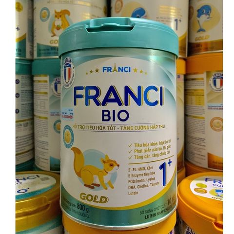  [MẪU MỚI] Sữa Bột FRANCI BIO 1+ 800g 