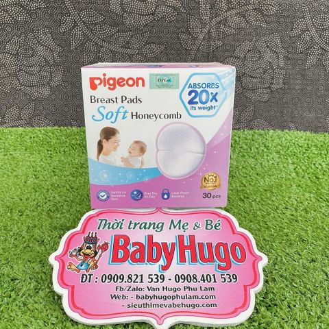 Miếng Lót Thấm Sữa Cho Mẹ Pigeon 3D Thế Hệ Mới (30 miếng) 