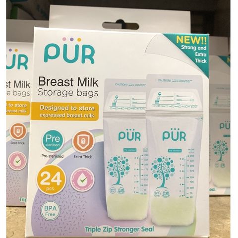  [Hàng CHÍNH HÃNG CÔNG TY] Túi trữ sữa Pur hộp 24 túi 
