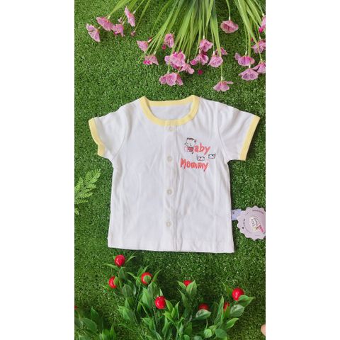  Set 5 Áo Tay Ngắn Sơ Sinh Cài Giữa  BABY MOMMY (Size sơ sinh đến 23KG) 