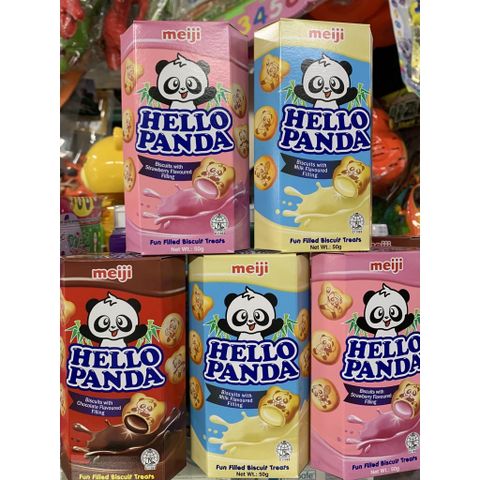  Bánh Gấu Nhân Kem Meiji Hello Panda 