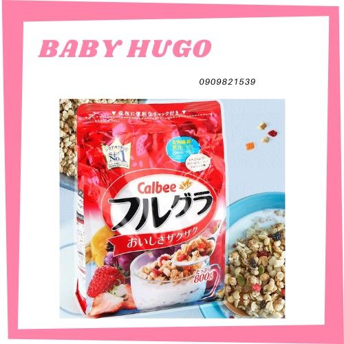  [HÀNG MỚI VỀ] Ngũ cốc Calbee Nhật 800G 
