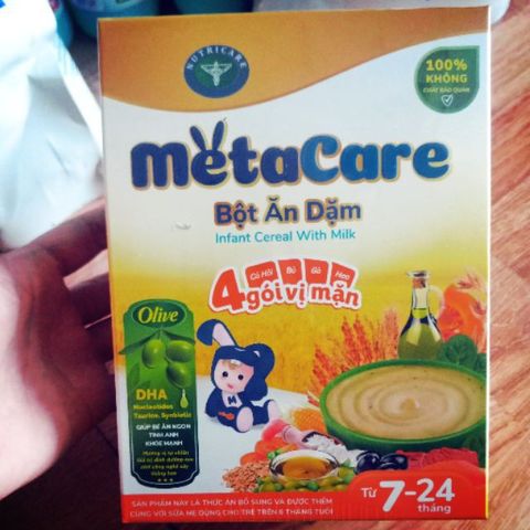  Bột Ăn Dặm 4 Vị Mặn Metacare 200 gr (7-24 tháng) 