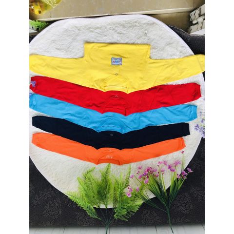  SET 5 Áo Màu KINGTONS Tay Dài Bo Tay Cho Bé (Từ 3-20kg) 