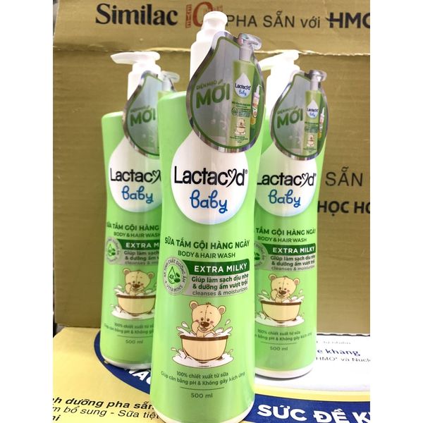  Sữa Tắm Gội Lactacyd 500ml 