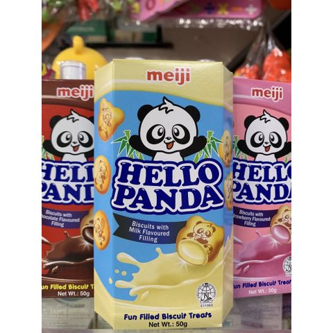  Bánh Gấu Nhân Kem Meiji Hello Panda 