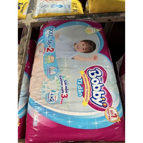  TÃ DÁN BOBBY SIÊU THOÁNG SIZE XXL 56 MIẾNG (trên 16kg) 