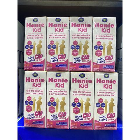 LỐC 4 HỘP SỮA DINH DƯỠNG PHA SẴN HANIE KID 180ML 