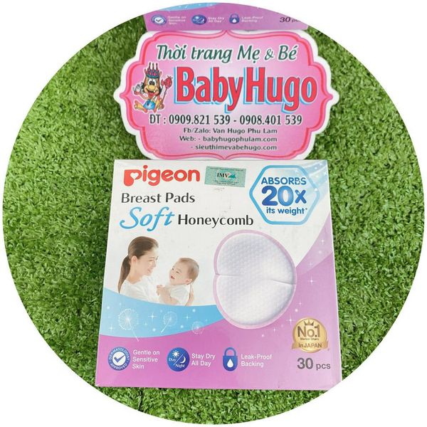  Miếng Lót Thấm Sữa Cho Mẹ Pigeon 3D Thế Hệ Mới (30 miếng) 