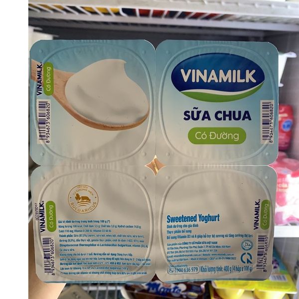  [HỎA TỐC] Sữa Chua Vinamilk Lốc 4 hộp x100g 