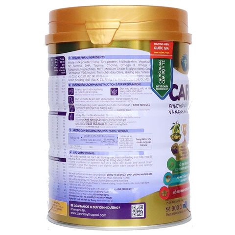  Sữa Care 100 Gold 900g 