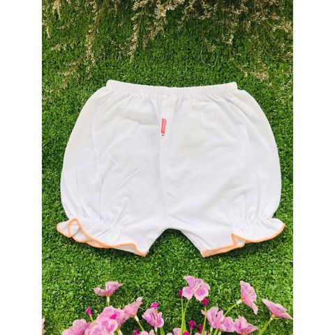  SET 5 QUẦN BÈO NGẮN HUGO CHO BÉ GÁI (Từ 3 đến 25kg)- Quần cotton trắng 