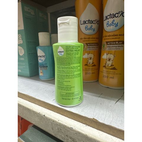  [MINISIZE] Sữa Tắm Gội Cho Bé Sơ Sinh Lactacyd Baby 60ml 