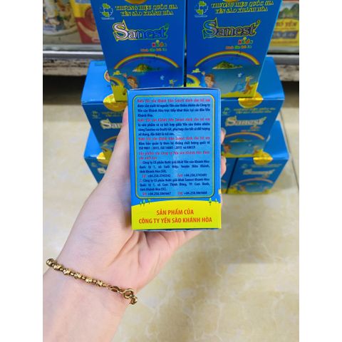  Hũ Yến Sào Khánh Hòa Sanest for Kids Lọ 62ml (Dành cho trẻ em) 