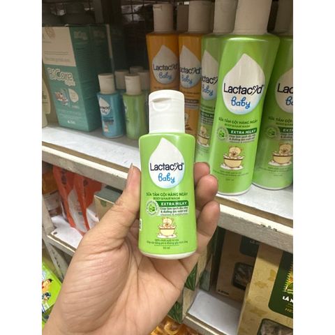  [MINISIZE] Sữa Tắm Gội Cho Bé Sơ Sinh Lactacyd Baby 60ml 