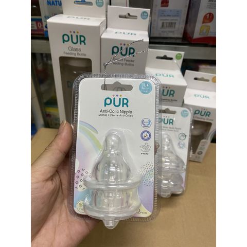  VỈ 2 NÚM TI CHO BÌNH CỔ NHỎ PUR COMFOR SIZE S,M,L 