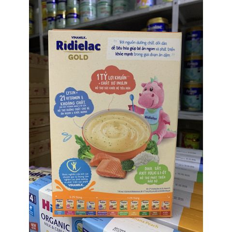  Bột ăn dặm Ridielac Gold Cá hồi bông cải xanh 200g 