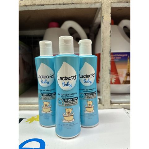  Sữa Tắm Gội Trẻ Em Lactacyd Milky chai 250 ml- Ngăn ngừa rôm xảy 